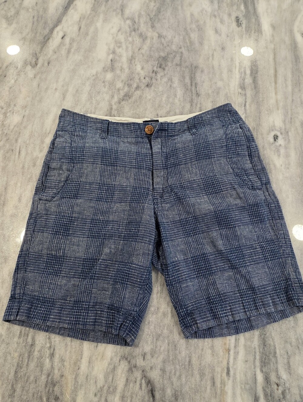 31W Men's J. Crew Chino Cotton Beach Shorts Preppy Blue Cotton